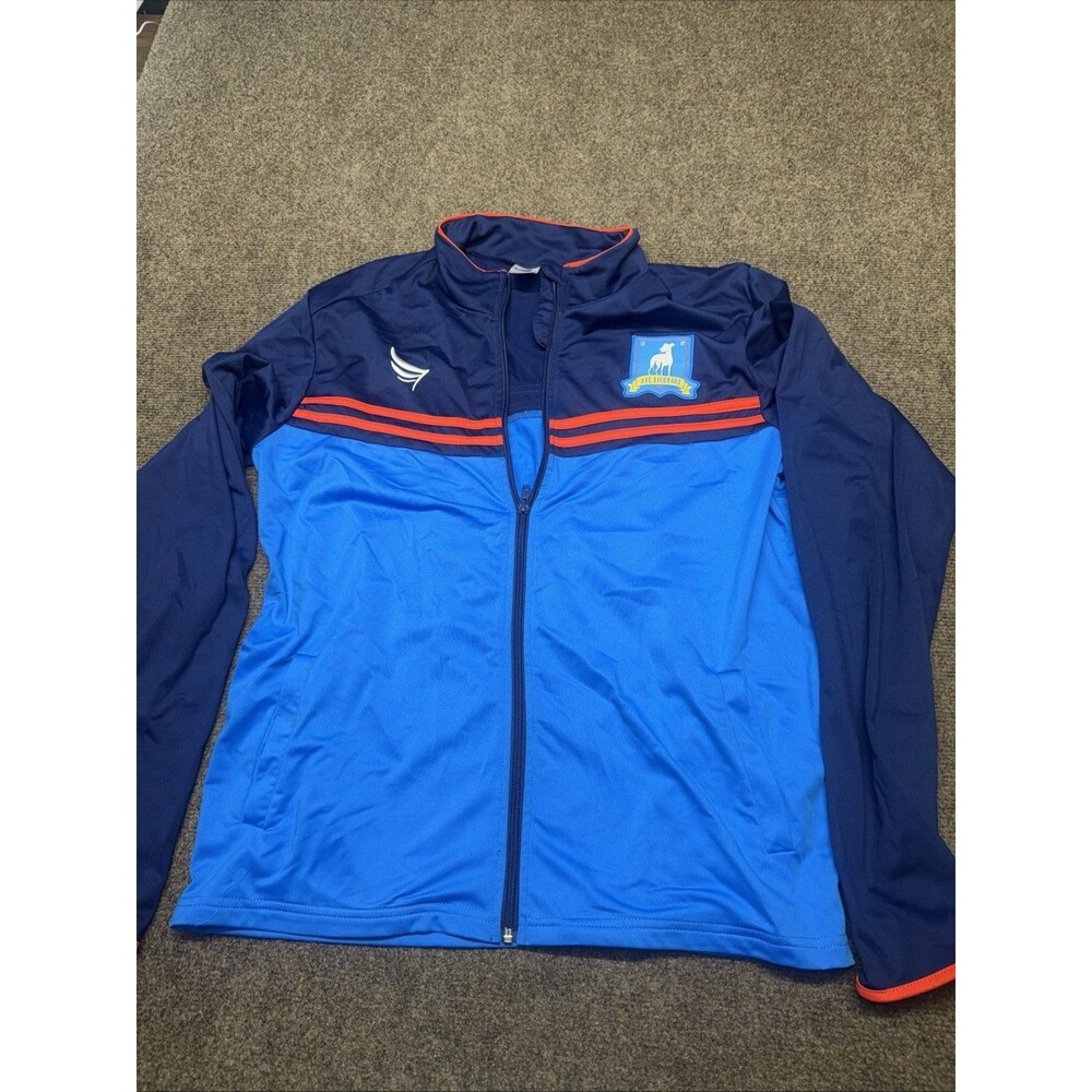 Ted Lasso AFC Richmond Blue Athletic Zip-Up Track Jacket Soccer Mens Medium